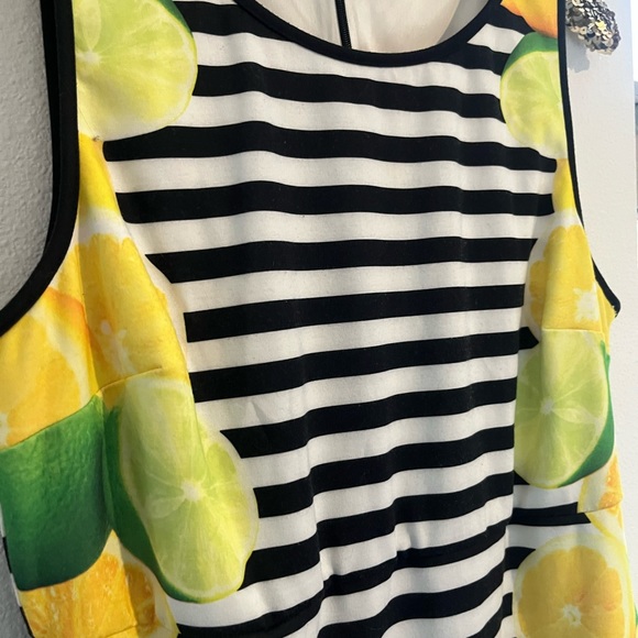 Lemon and Stripe Dress - Picture 2 of 4